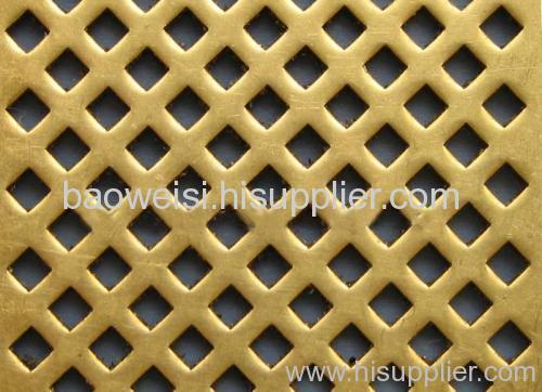 Copper perforated metal