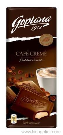 Filled dark Chocolate Cafe -Creme