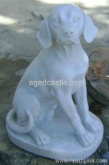 stone carving dog