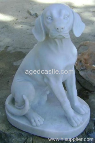 stone dog statue