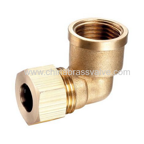 Brass Compression Elbow