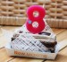 2010 New Style 100% Paraffin Wax Birthday Number Candle