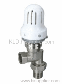 Automatic angle thermostatic temperature valve