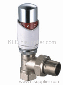 Automatic angle thermostatic temperature valve