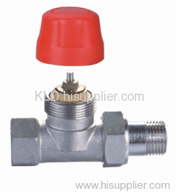 Automatic straight thermostatic temperature valve