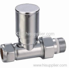 Manual straight thermostatic temperature valve