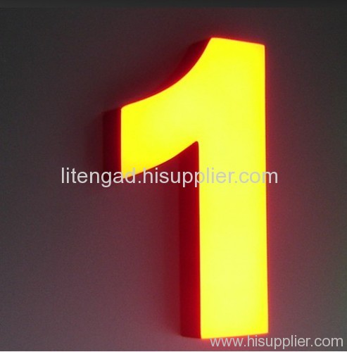 Front lit LED letter