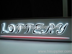 Edge lit LED letter