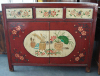 Mongolia reproduction painted cabinet