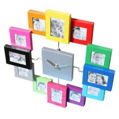 Photo frame wall clock