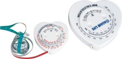 white BMI tape measure