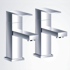 Cubic Bath Pillar Taps