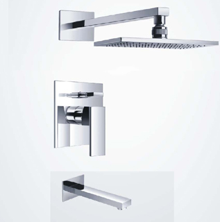 Wall Mounted Square Shower Mixer
