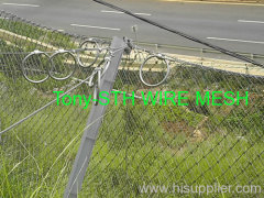 slope wire fence