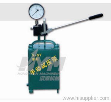 Simplex manual hydraulic test pump