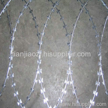 Electro Galvanized Razor Barbed Wire