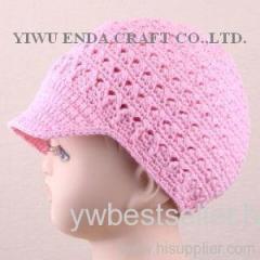 Crochet Visor Cap