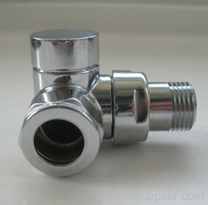 Lock Shield Corner Towel Rail Valves