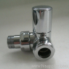 Solid Brass Round Top Corner Towel Rail Valves