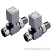 Chrome Square Radiator Valve