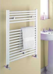 White Heating Towel Rails