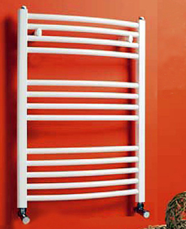 White Heating Towel Rail