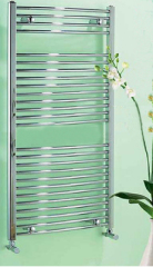 Chrome Curved Heated Towel Radiator