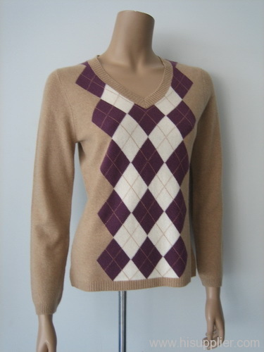 intarsia cashmere sweater