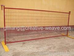 PVC temporary fence, yellow temporary fence, red temporary fence