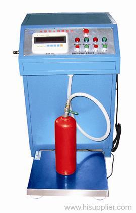 Water type extinguisher filling machine