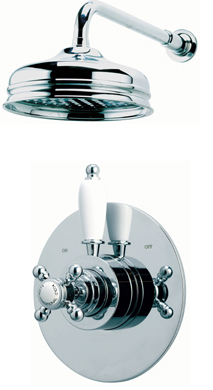 Dual control thermostatic shower valve