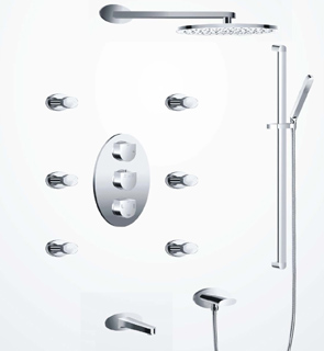 Designer Thermostatic shower System