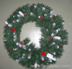 Decorated Christmas wreath