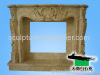 Yellow Marble Fireplace Mantel