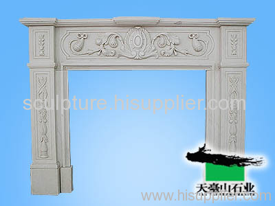 Stone Carving Sculpture Fireplace