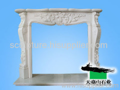 Natural Marble Fireplace