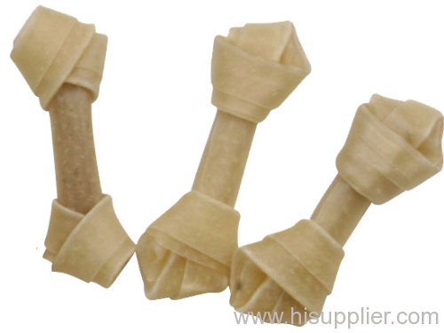 Rawhide Knot Bone dog chew