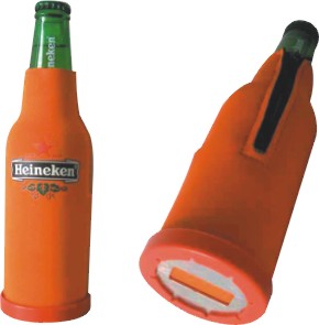 Neoprene/Polyester Wine Bottle Cooler