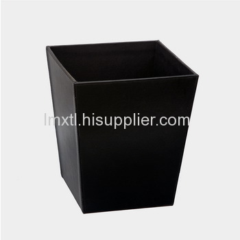 leather waste bin