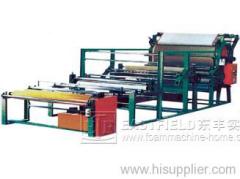 Double glue groove net belt type laminating machine