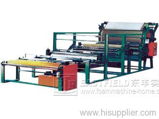 Double glue groove net belt type laminating machine