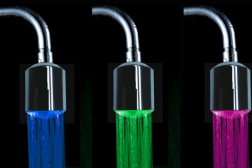 Color Changing Jed Faucet Light