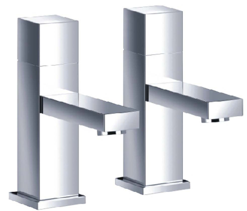 Cubic Basin Pillar Taps