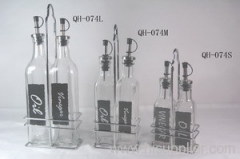 glass oil vinegar bottle