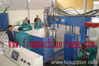 Batch foaming machine