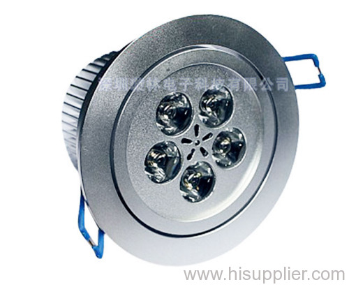 5x1w high power led recessed ceiling lamp