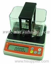Precision solid and liquid density meter