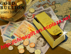 Gold Bullion Coin Jar/Money Bank