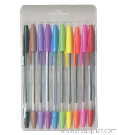 coloured ball pens