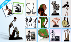 Ebrain Crafts Gifts,Metal Crafts, Resin Crafts,Home/Wedding decorations, Sculpture
